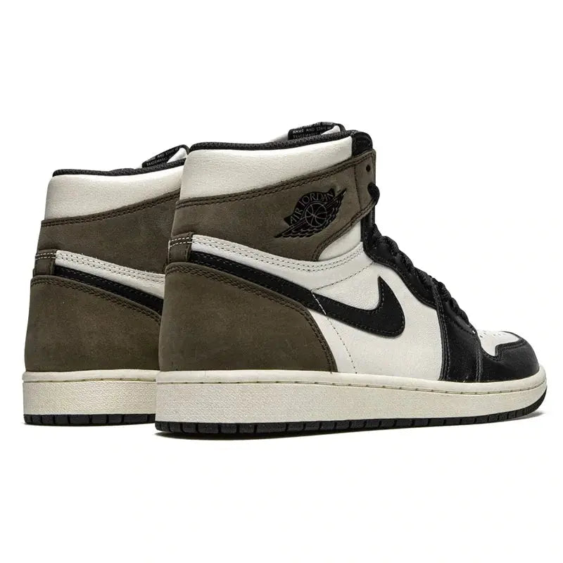 Designer Jordan 1 Retro High Dark Mocha High Q ( Customs And Box ), Jordan 1 Sneakers Active