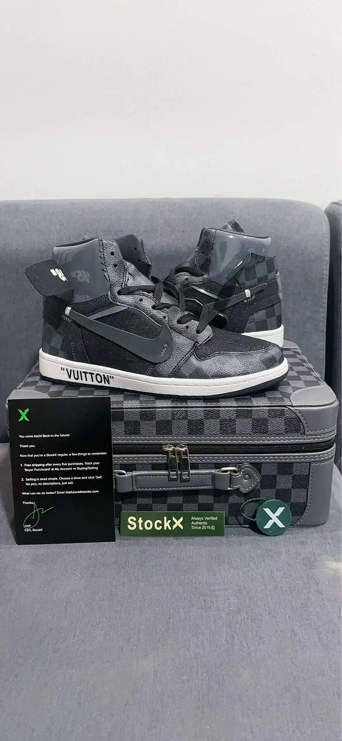 Designer Air Jordan 1 x LV Logo