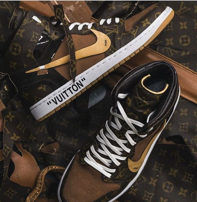 Designer Air Jordan 1 x LV Logo