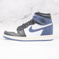 Designer BLUE BLACK Jordan 1 High Q ( Customs And Box ), Jordan 1 Sneakers Active