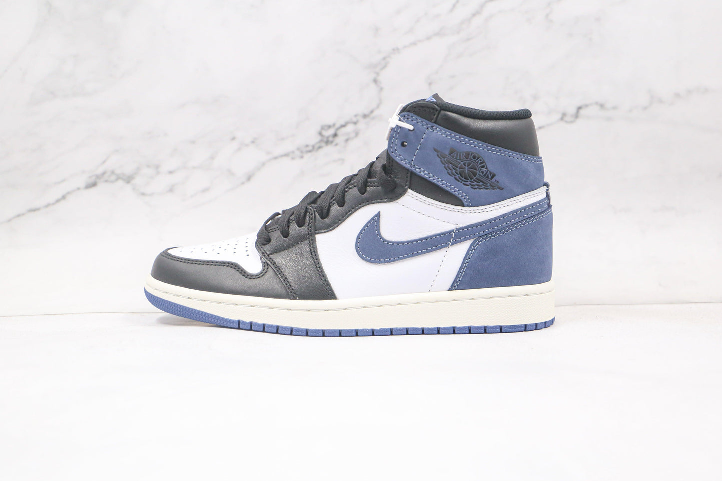 Designer BLUE BLACK Jordan 1 High Q ( Customs And Box ), Jordan 1 Sneakers Active