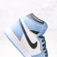 Designer BABY BLUE Jordan 1 High Q ( Customs And Box ), Jordan 1 Sneakers Active