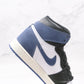 Designer BLUE BLACK Jordan 1 High Q ( Customs And Box ), Jordan 1 Sneakers Active