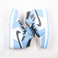 Designer BABY BLUE Jordan 1 High Q ( Customs And Box ), Jordan 1 Sneakers Active