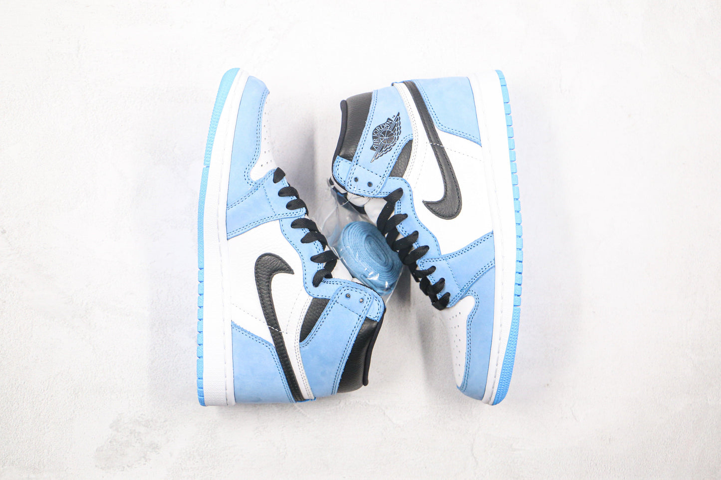 Designer BABY BLUE Jordan 1 High Q ( Customs And Box ), Jordan 1 Sneakers Active