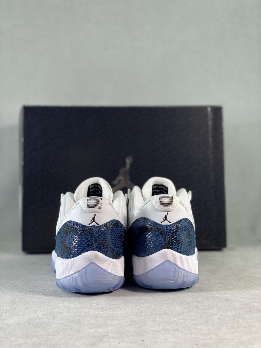 Designer Air Jordan 11 Low 'Navy Snakeskin' CD6847-102