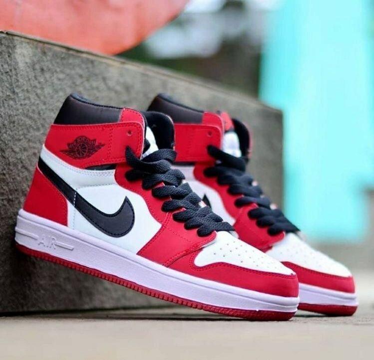 Designer RED Black White Jordan 1 CHICAGO High Q