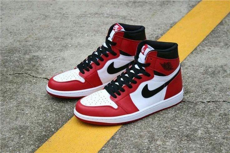 Designer RED Black White Jordan 1 CHICAGO High Q