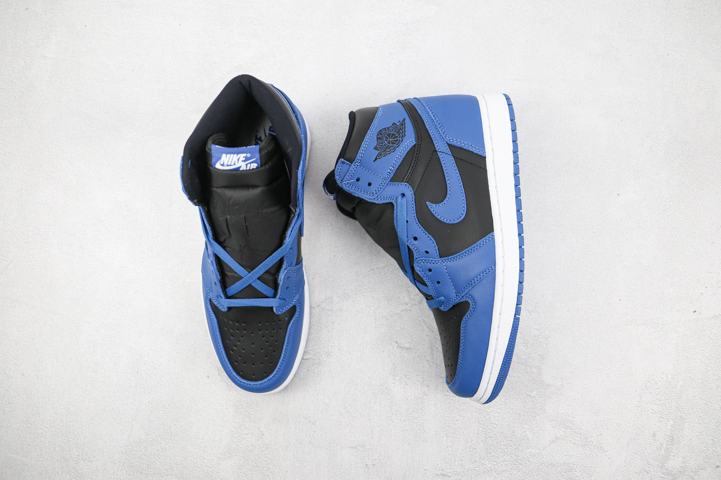 Designer Blue Black Jordan 1 High Q