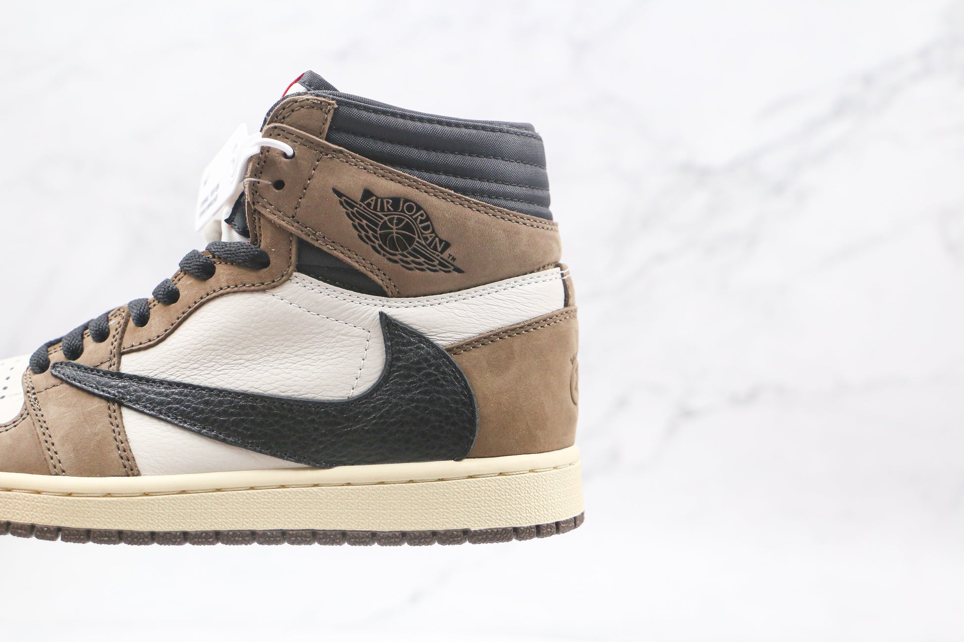 Designer Brown T-Scott x Fragment x Air Jordan 1 High Q ( Customs And Box ), Jordan 1 Sneakers Active CACTUS JACK