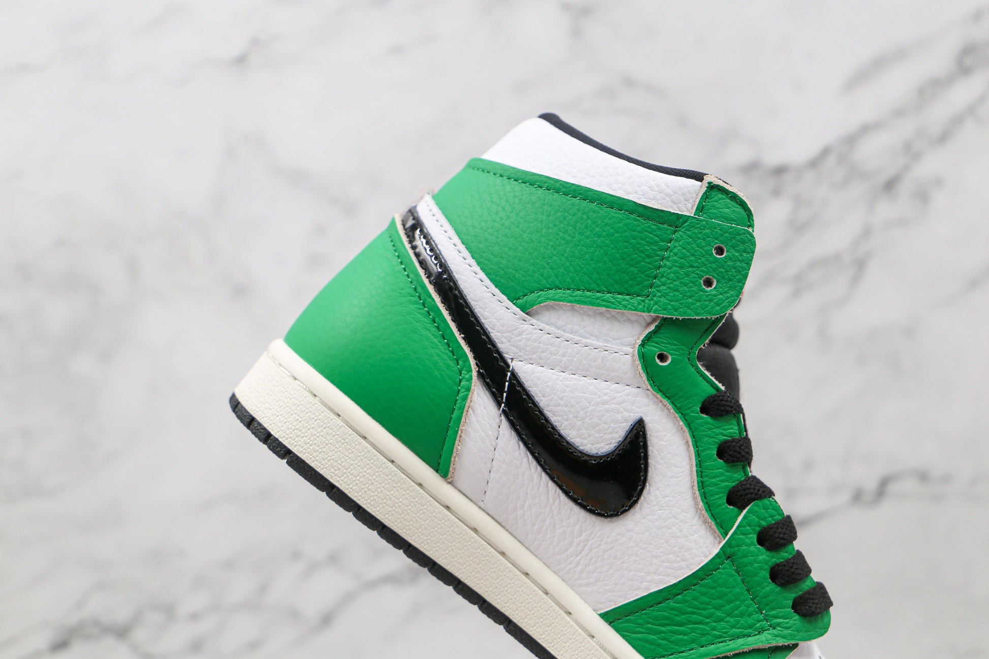 Designer GREEN Jordan 1 High Q ( Customs And Box ), Jordan 1 Sneakers Active