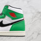 Designer GREEN Jordan 1 High Q ( Customs And Box ), Jordan 1 Sneakers Active