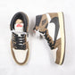 Designer Brown T-Scott x Fragment x Air Jordan 1 High Q ( Customs And Box ), Jordan 1 Sneakers Active CACTUS JACK