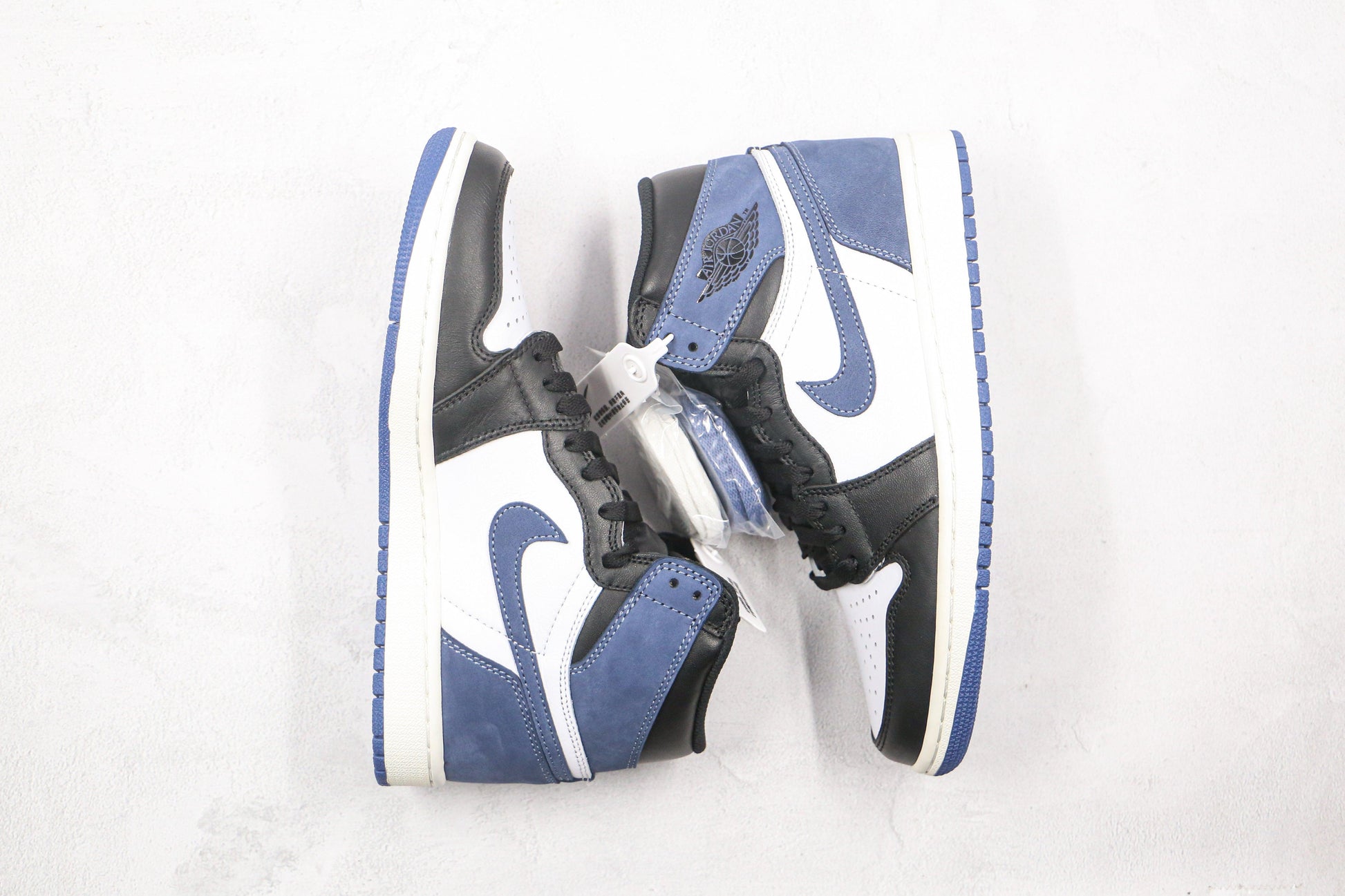 Designer BLUE BLACK Jordan 1 High Q ( Customs And Box ), Jordan 1 Sneakers Active