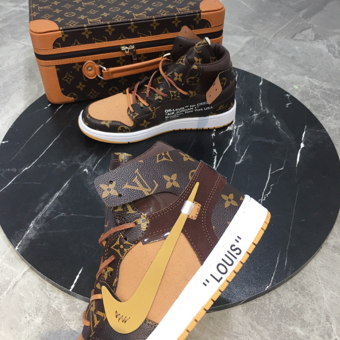 Designer Air Jordan 1 x LV Logo