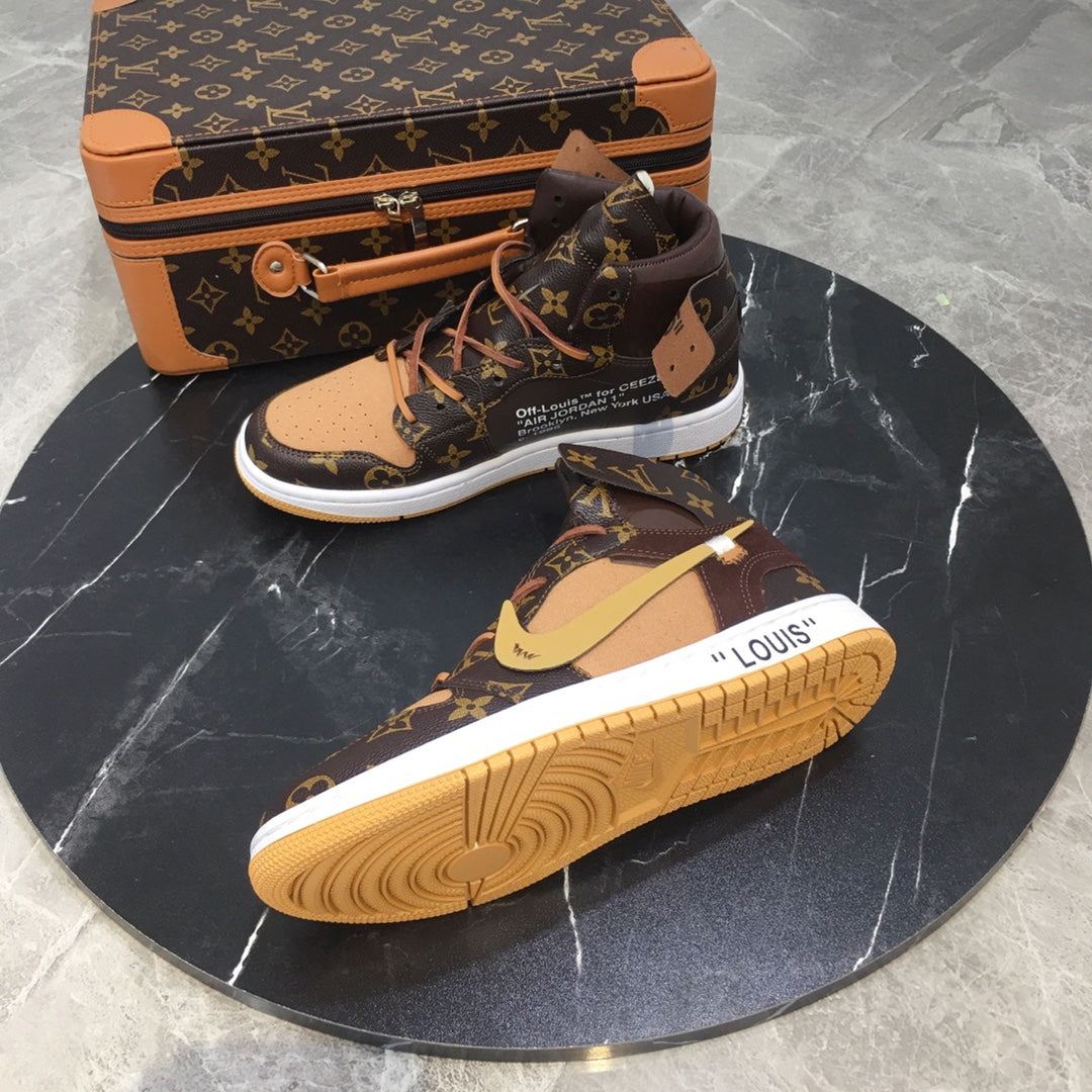 Designer Air Jordan 1 x LV Logo