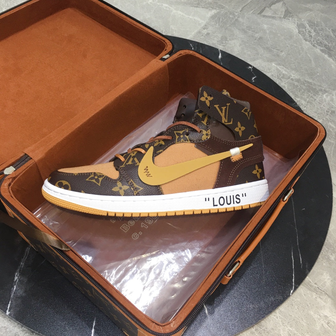 Designer Air Jordan 1 x LV Logo