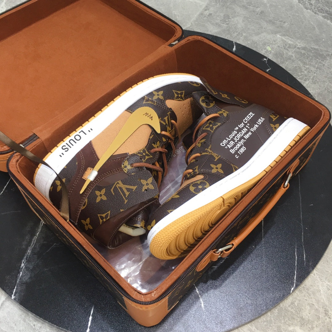 Designer Air Jordan 1 x LV Logo