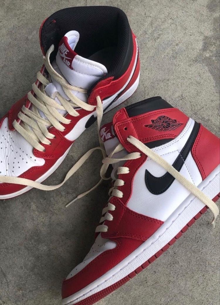 Designer RED Black White Jordan 1 CHICAGO High Q AJ1 UNISEX ( Customs And Box ), Jordan 1 Sneakers FREE SHIPPING WITH FEDEX