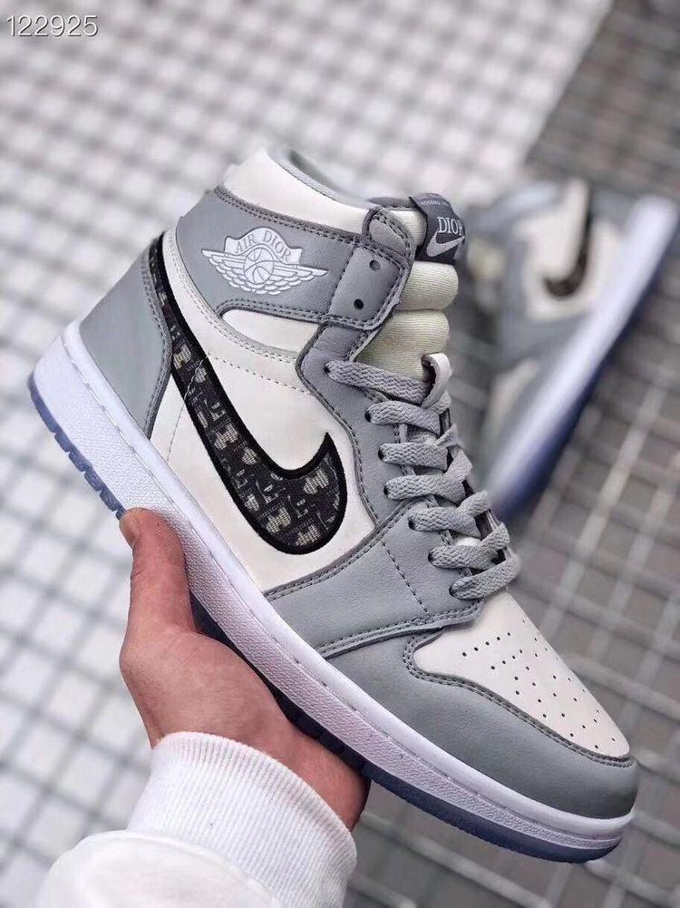 Designer Dior x Air Jordan 1 High OG "Grey"AJ1 High Q