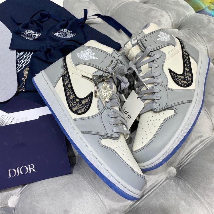 Designer Dior x Air Jordan 1 High OG "Grey"AJ1 High Q