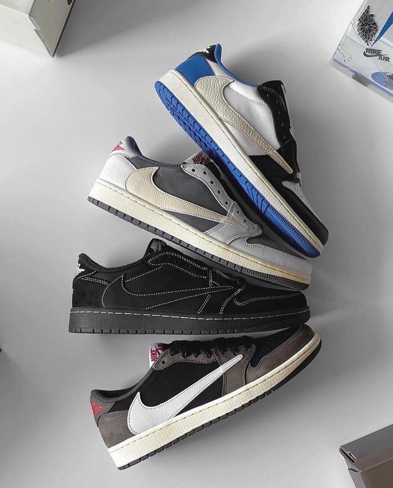 Designer Travis Scott x Fragment x Air Jordan 1 Low DM7866-001