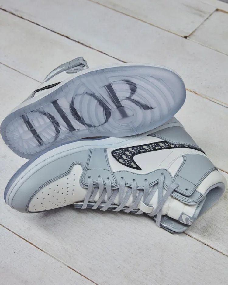 Designer Dior x Air Jordan 1 High OG "Grey"AJ1 High Q