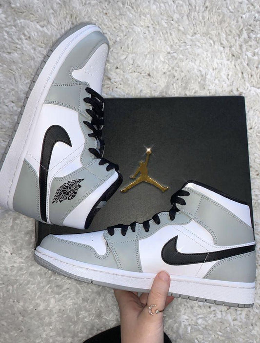 Designer Jordan 1 Mid Light Smoke Grey High Q