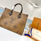 LV OnTheGo MM Monogram And Monogram Reverse Canvas For Women,  Shoulder Bags 13.8in/35cm LV M45321