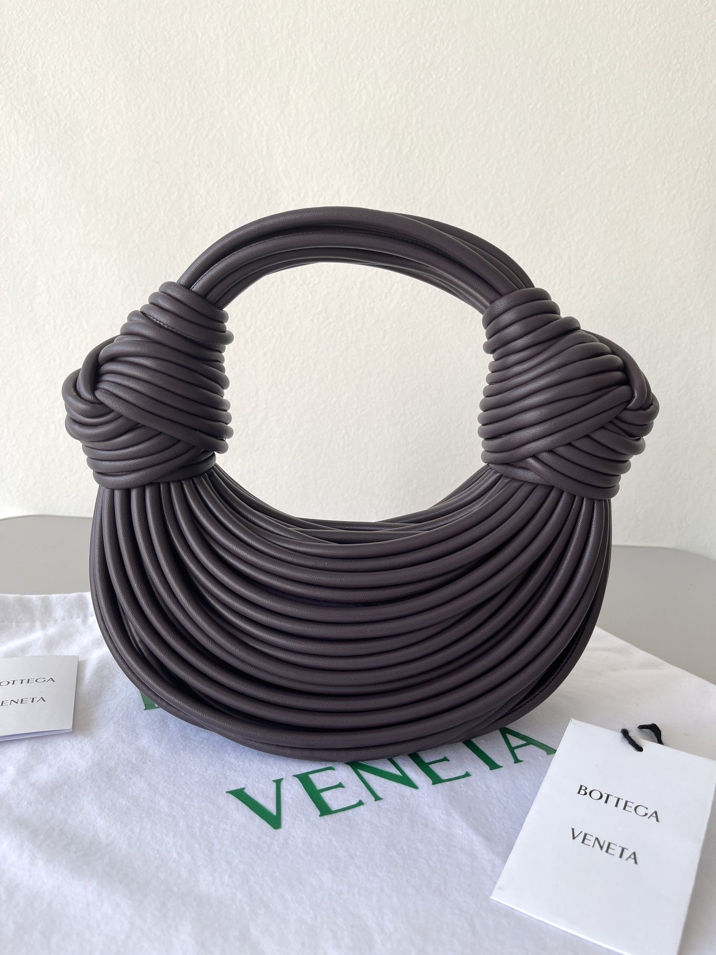 BV Double Knot Dark Violet, For Women, Bags 9.8in/25cm