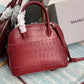 Balen Ville XXS Handbag In Dark Red, For Women,  Bags 8.6in/22cm