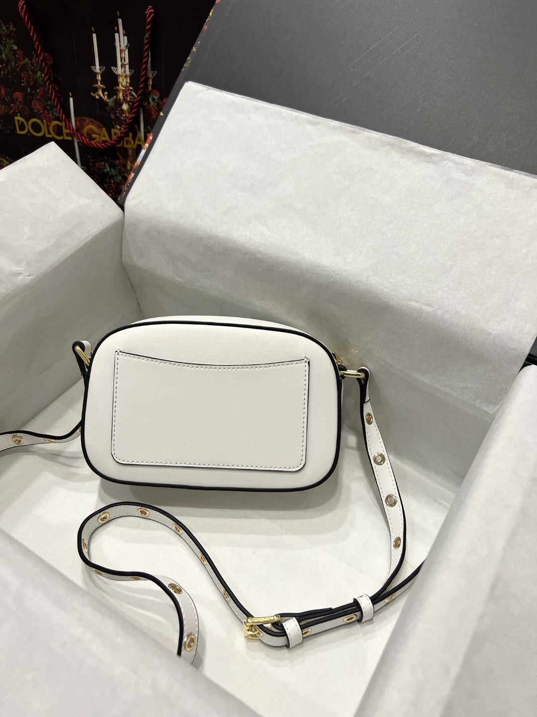 DG Crossbody 3.5 Bag White For Women 7.5in/19cm DG BB7095AW57680002