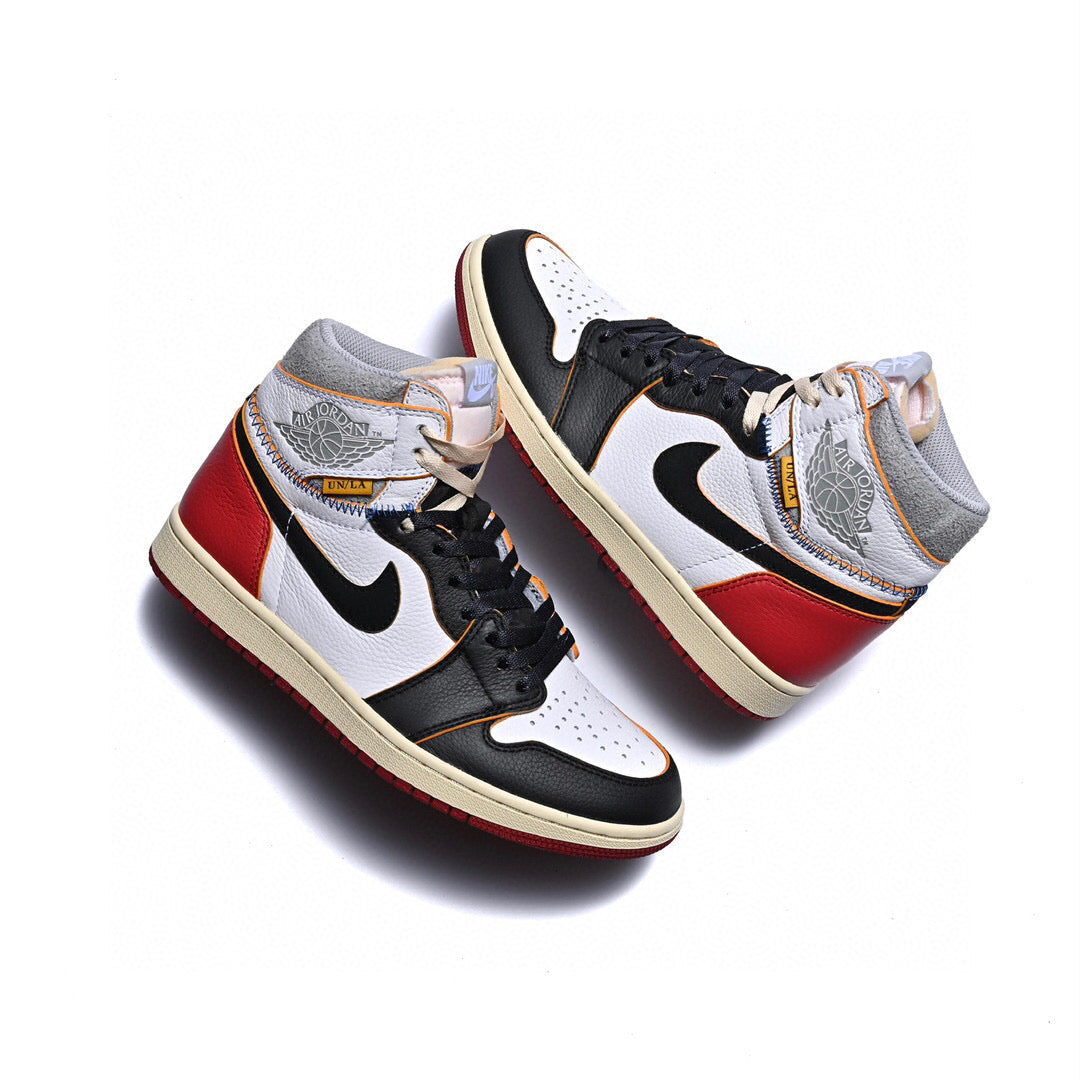 VO -Union x AJ1 High white and red stitching