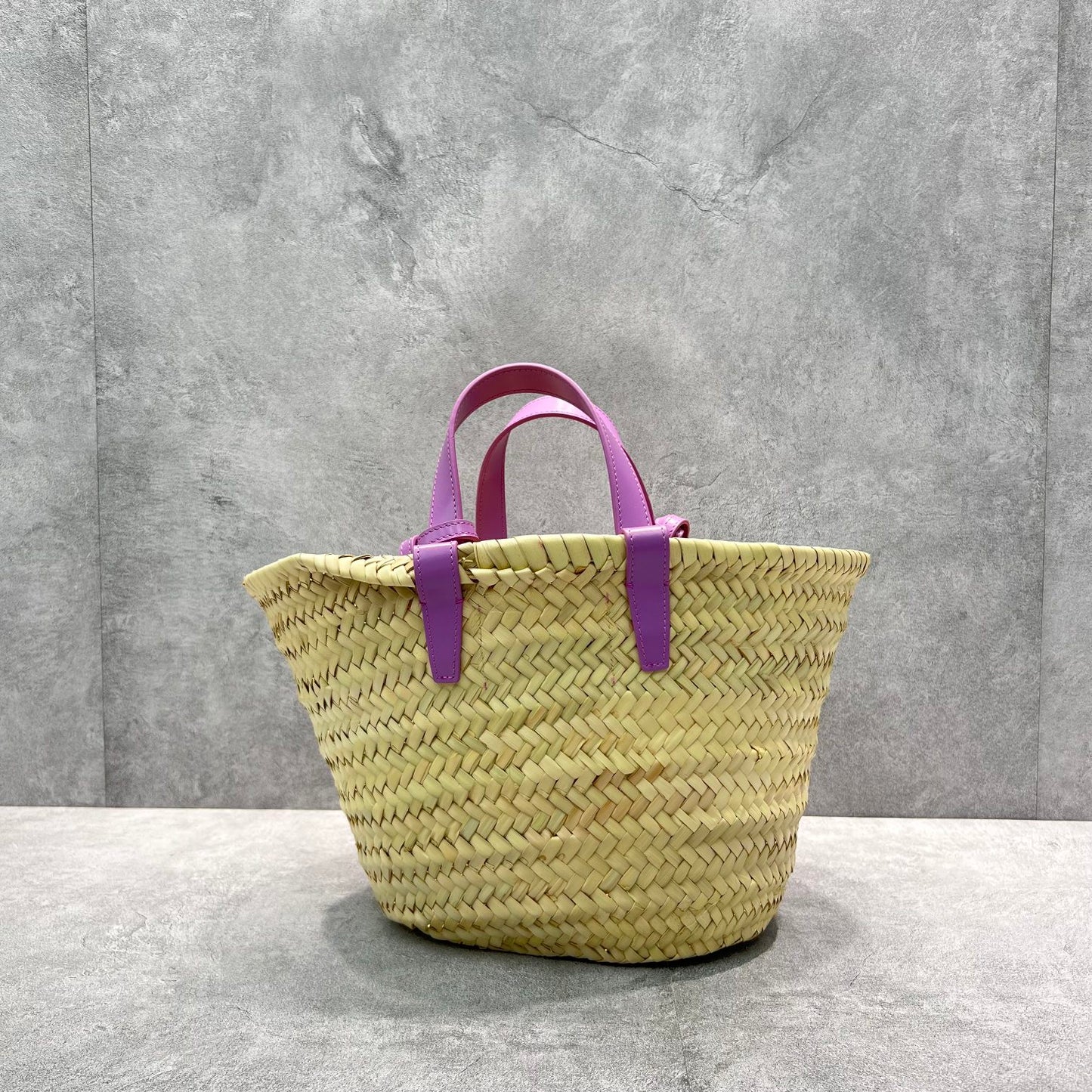 CE Teen Triomphe CE Classic Panier In Palm Leaves And Lizard Violet For Women 8in/20cm