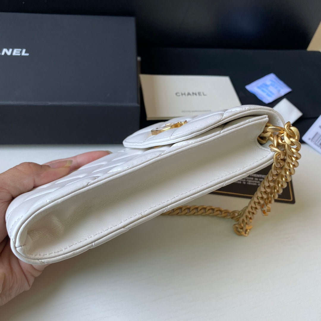 ChanelPhone Holder White Bag For Women 15cm/6in