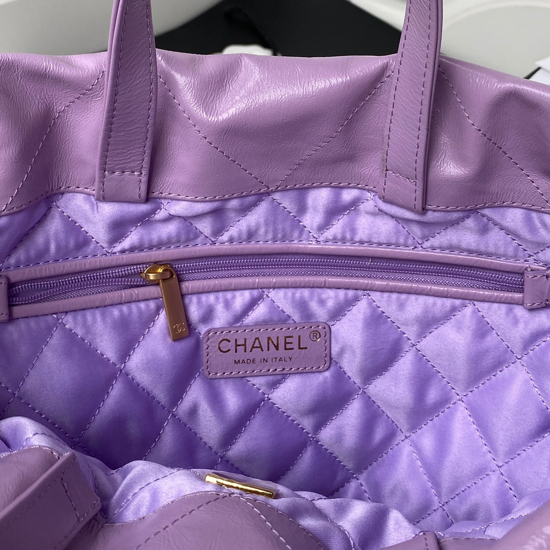 CHL Backpack Purple Shiny Large Bag For Women 51cm/20in