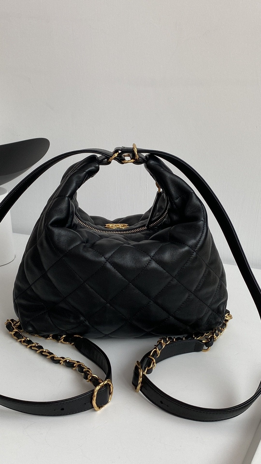 ChanelMaxi Hobo Bag Black For Women, Women&#8217;s Bags 13.7in/35cm AS3488 B08857 94305