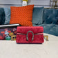 gg Dionysus gg Super Mini Bag  Red Corduroy  For Women 6.5in/17cm gg