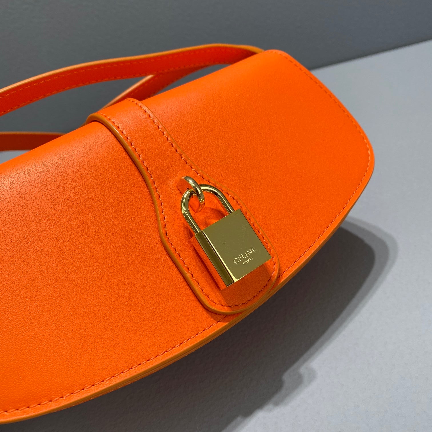 CE Clutch On Strap Orange For Women 7in/18cm