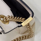 FI Baguette Chain Black and White Bag For Woman 19cm/7.5in