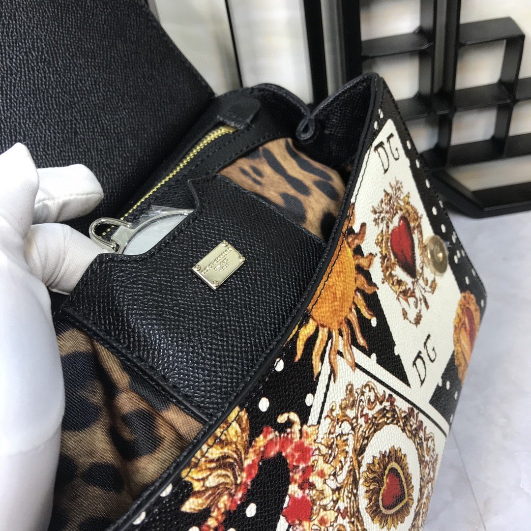 DG 90s Sicily Bag With Logo Print Multicolor For Women 10.2in/26cm DG