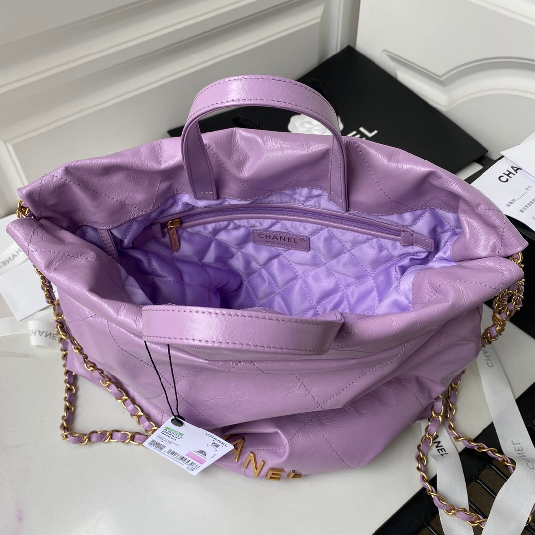 CHL Backpack Purple Shiny Large Bag For Women 51cm/20in