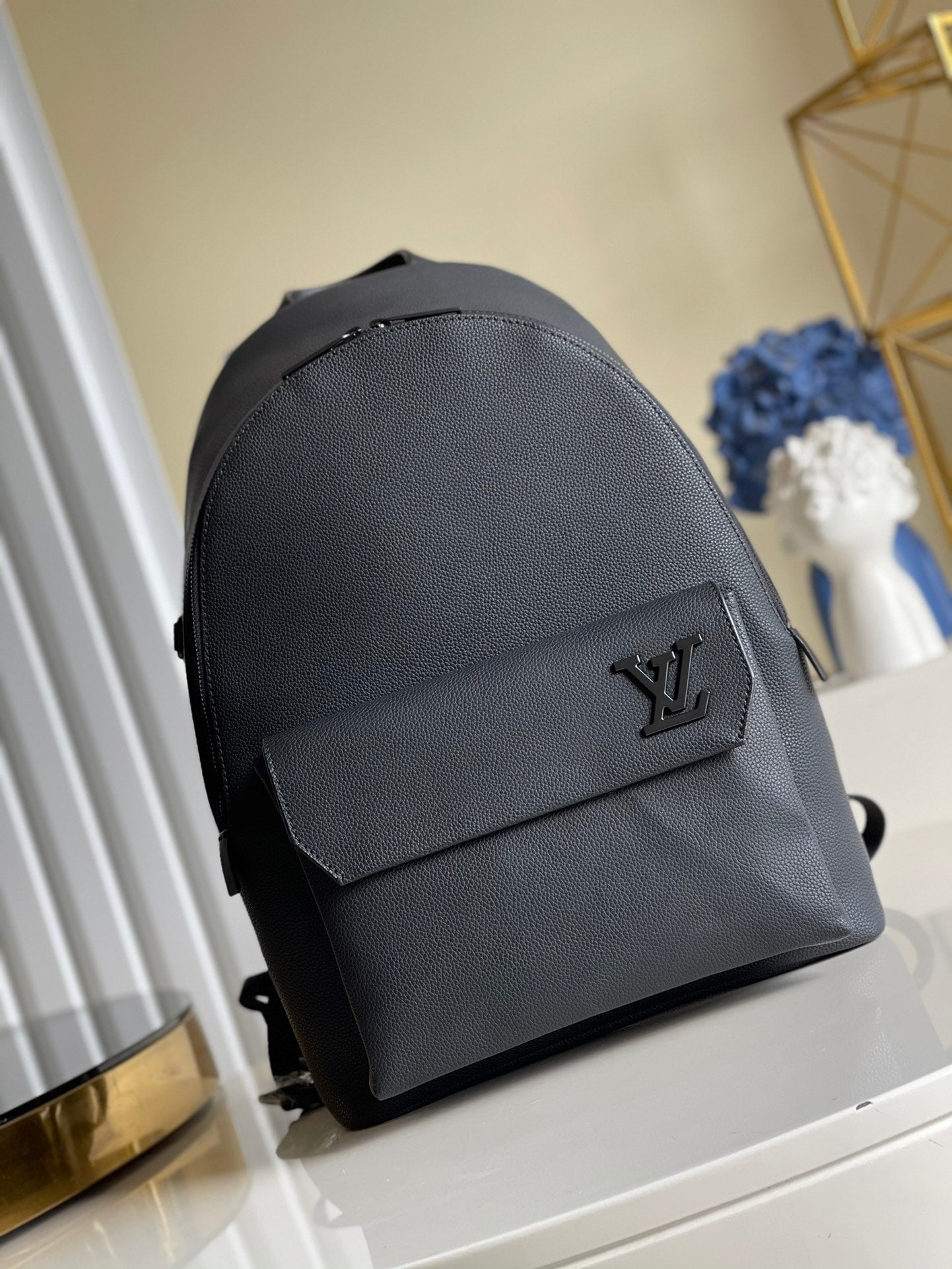 LV LV Aerogram Backpack Black For Men, Bags 43cm LV M57079