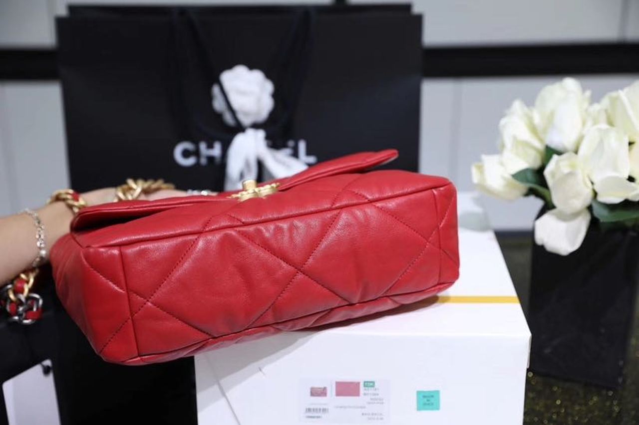 CHL 19 Handbag 26cm Red For Women AS1160