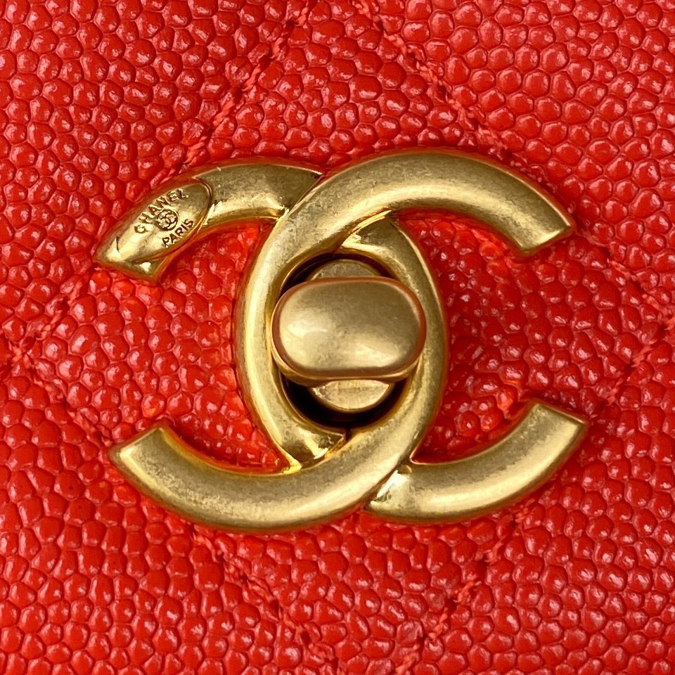 ChanelSmall Flap Bag Gold Hardware Red For Women, Women&#8217;s Handbags, Shoulder Bags 7.5in/19cm AP2840