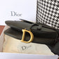 DI Saddle Bag Black Grained For Women 10in/25cm CD M0446CBAA_M900