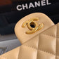 Chanel Classic HandBag Beige For Women 9.9in/25.5cm A01112