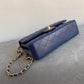 Chanel Classic HandBag Navy Blue For Women 9.9in/25.5cm A01112