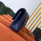 Chanel Classic HandBag Navy Blue For Women 9.9in/25.5cm A01112