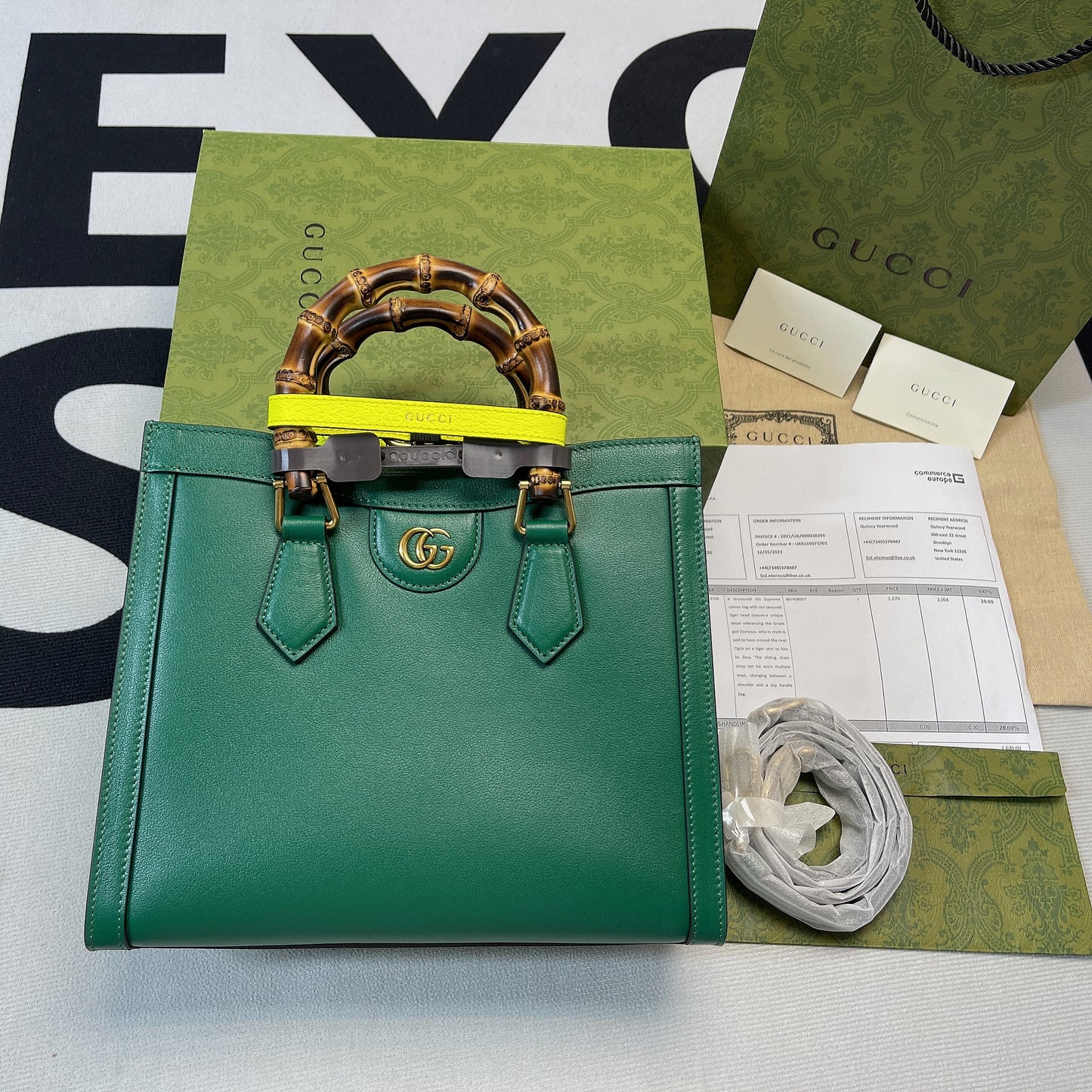 gg Diana Small Tote Bag Green For Women, Women&#8217;s Bags 11in/27cm gg ‎